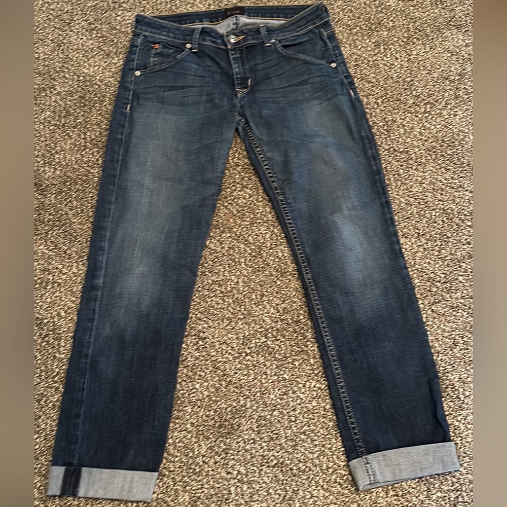 Hudson jean bacara cuffed straight crop